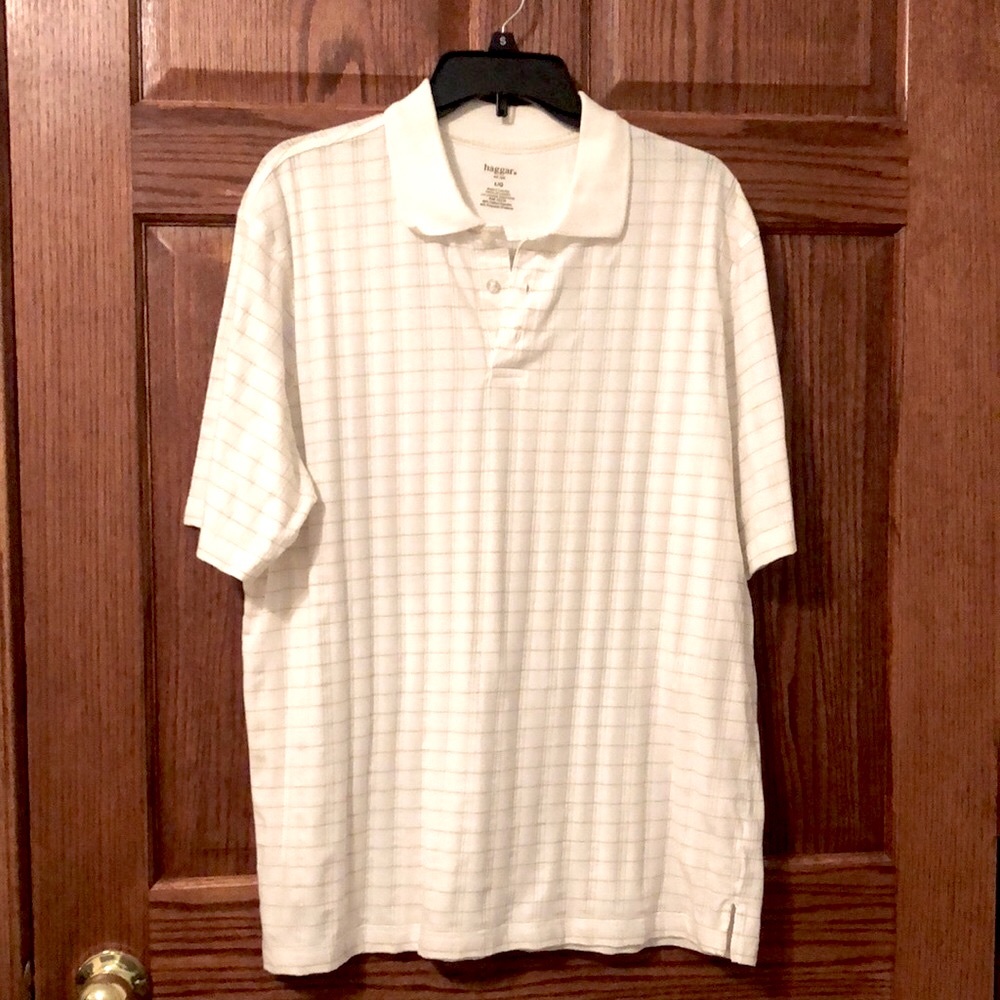 Haggar White Polo Shirt